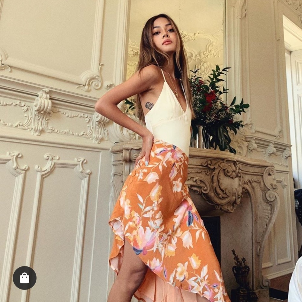 Song of Style “Syd” Floral Midi Dress